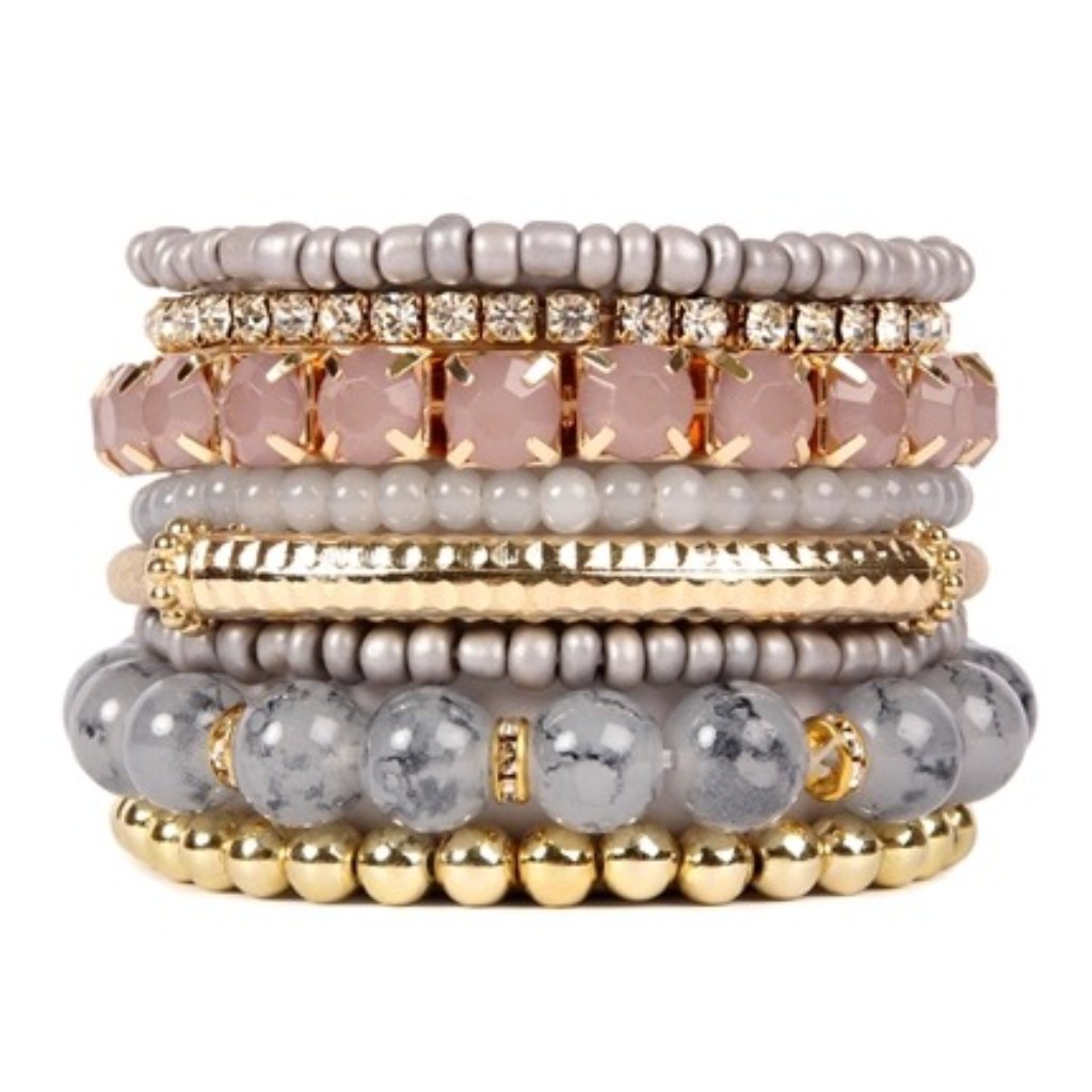 Nwt - Light Gray Stackable Stretchable Bracelet